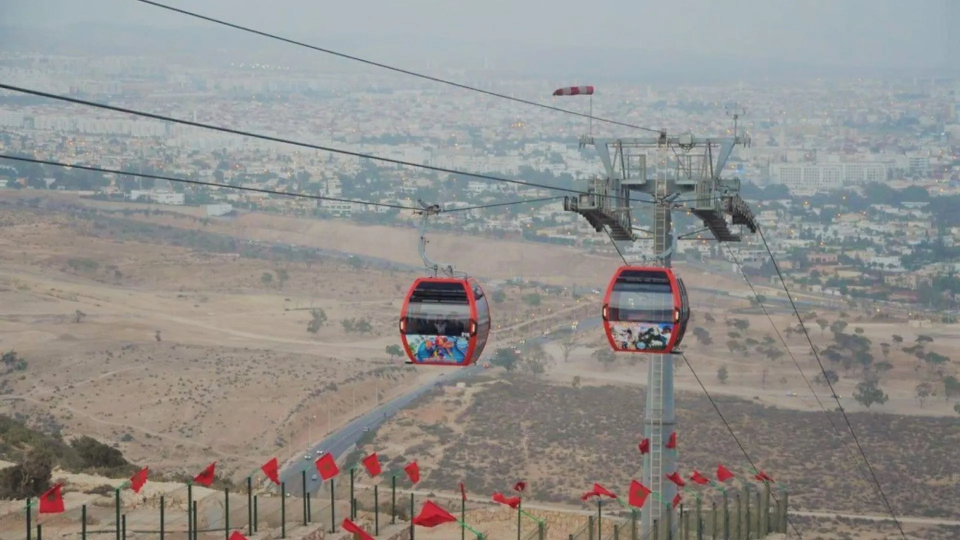 Téléphérique d’Agadir vue sur la baie