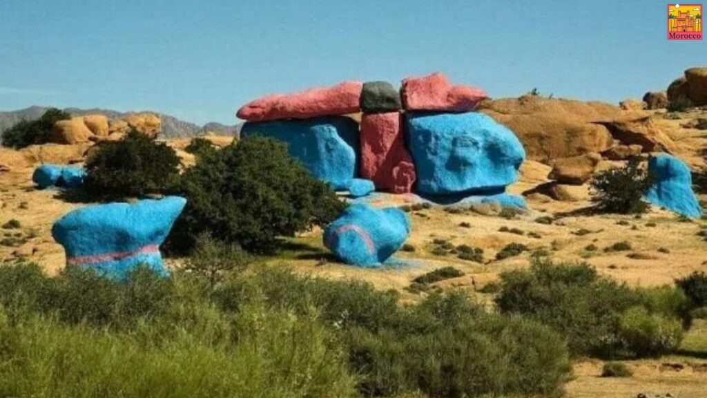 Berge in Rosa erblühen