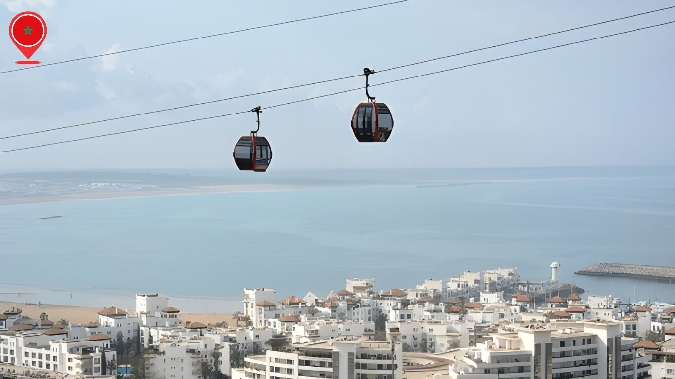 You are currently viewing Téléphérique Agadir Oufella – Une expérience unique entre ciel et océan