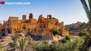 Oasis de Tioute Maroc – Vue panoramique sur la palmeraie et la Kasbah près de Taroudant